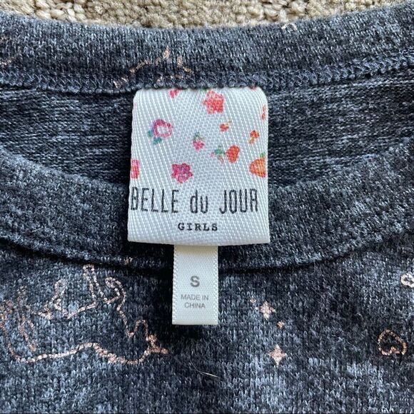 Belle Du Jour Girls Bronze Unicorn Sweater with 7/8 Sleeves Size S - Picture 2 of 6